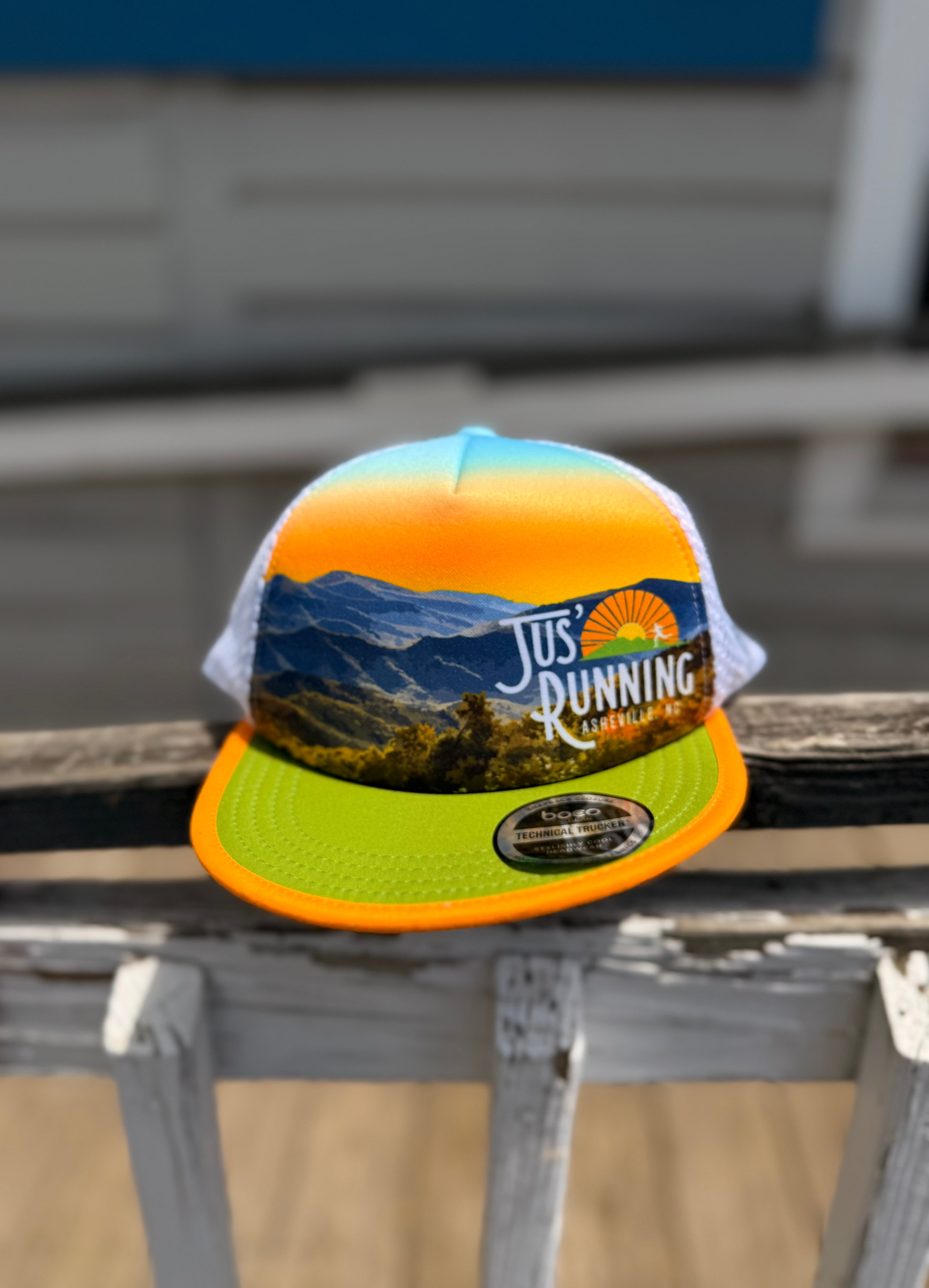 Limited Edition: Jus' Running x Boco Trail Trucker - Sunset